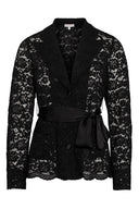 Elegant blazer laget i sort lace.