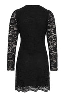 Elegant minikjole i sort lace.
