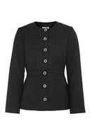 Sort tweedjakke, elegant og tidløs - perfekt til jobb og fest