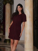 Stassie Mini Dress Burgundy
