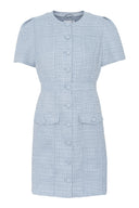 Chic tweed dress made for casual wear.