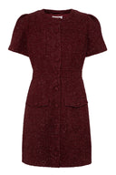 Stassie Mini Dress Burgundy