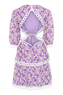 Teddy Mini Dress Moon Flower