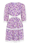 Teddy Mini Dress Moon Flower