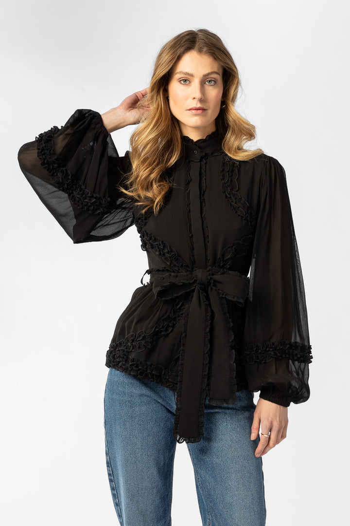 Violetta Blouse Black