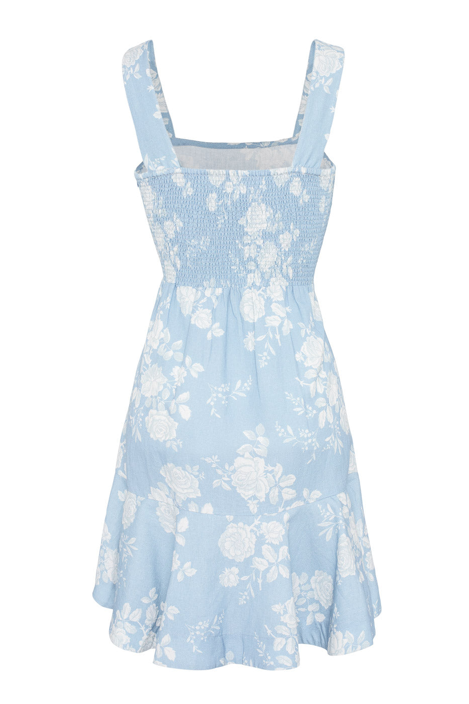 Zimmie Mini Dress Fleur Mirage - Light Blue Floral Mini Dress