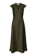 Zyla Midi Dress Khaki