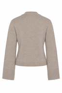 Elara Cashmere Cardigan Light Brown