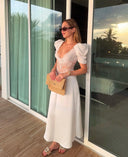 Francis Midi Dress White