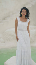 Rosa Maxi Dress White