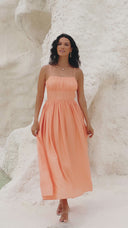 Bernadotte Midi Dress Apricot