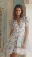 Emie Mini Dress Bluebell Bliss