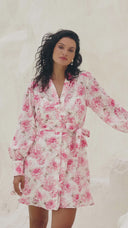 Lenna Mini Dress Peony Pop Pink