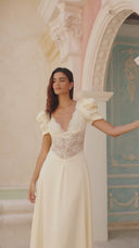 Francis Lace Midi Dress Lemonade