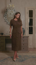 Stassie Midi Dress Espresso