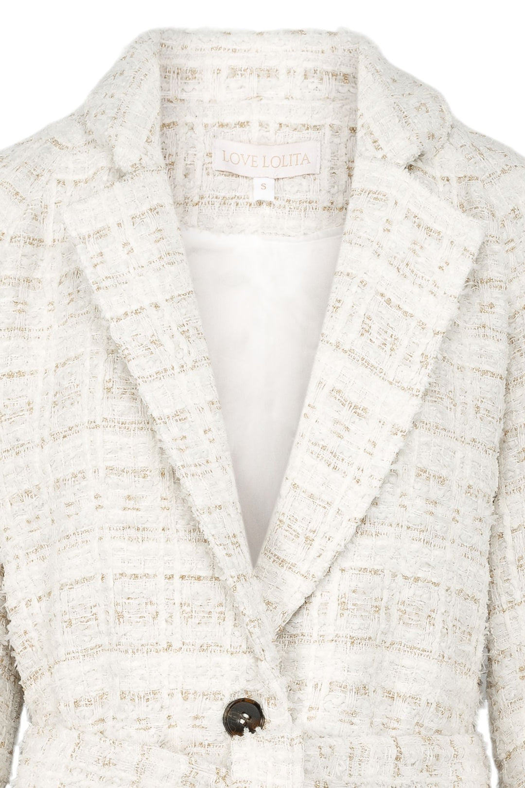 Marlow Coat White Boucle