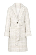 Marlow Coat White Boucle