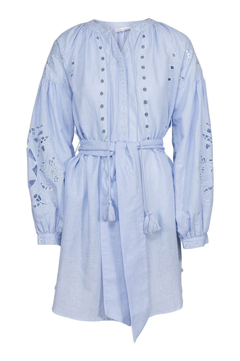 Delphine Mini Dress Light Blue