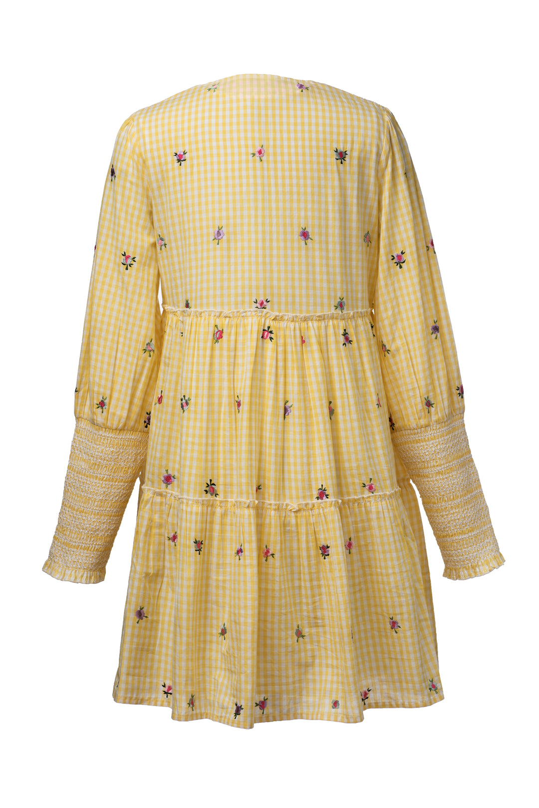 Tiera Dress Lemon Gingham