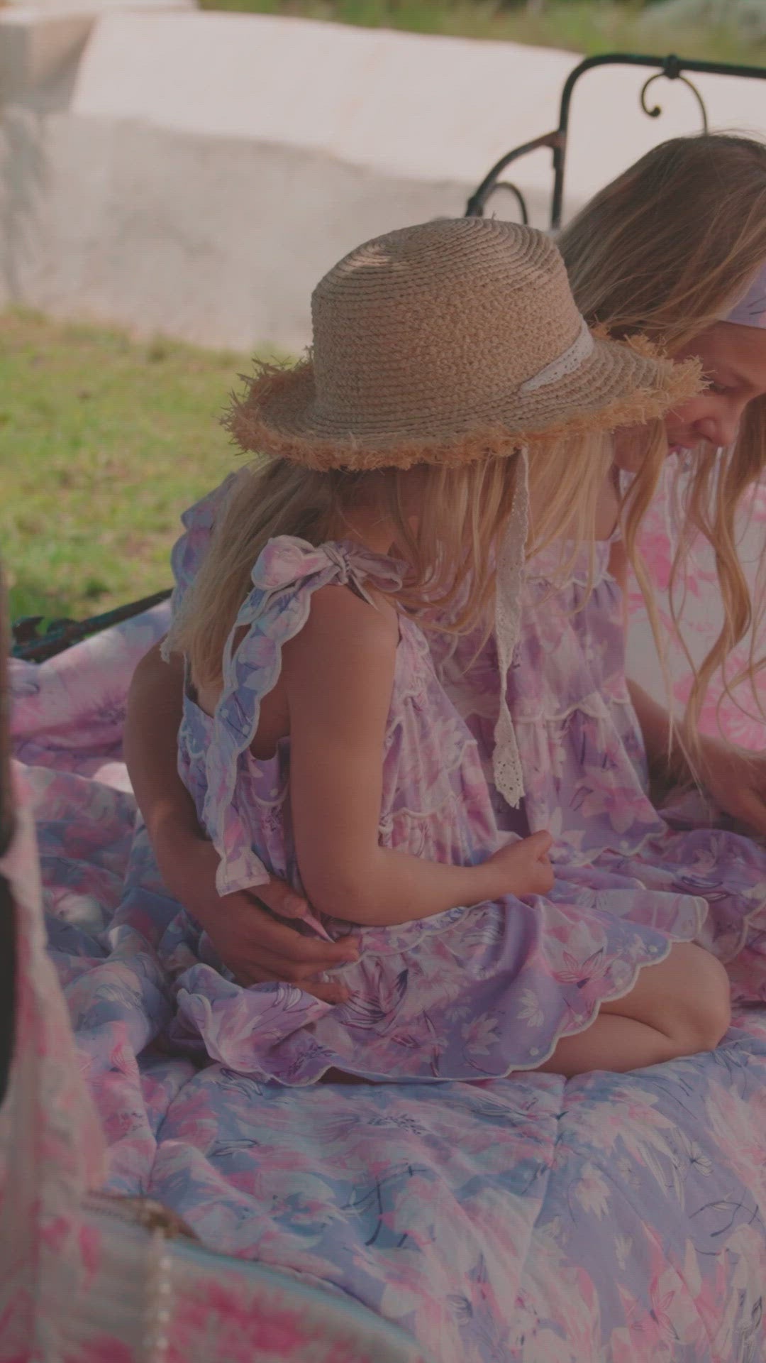 Farrow Picnic Blanket Lavender Garden